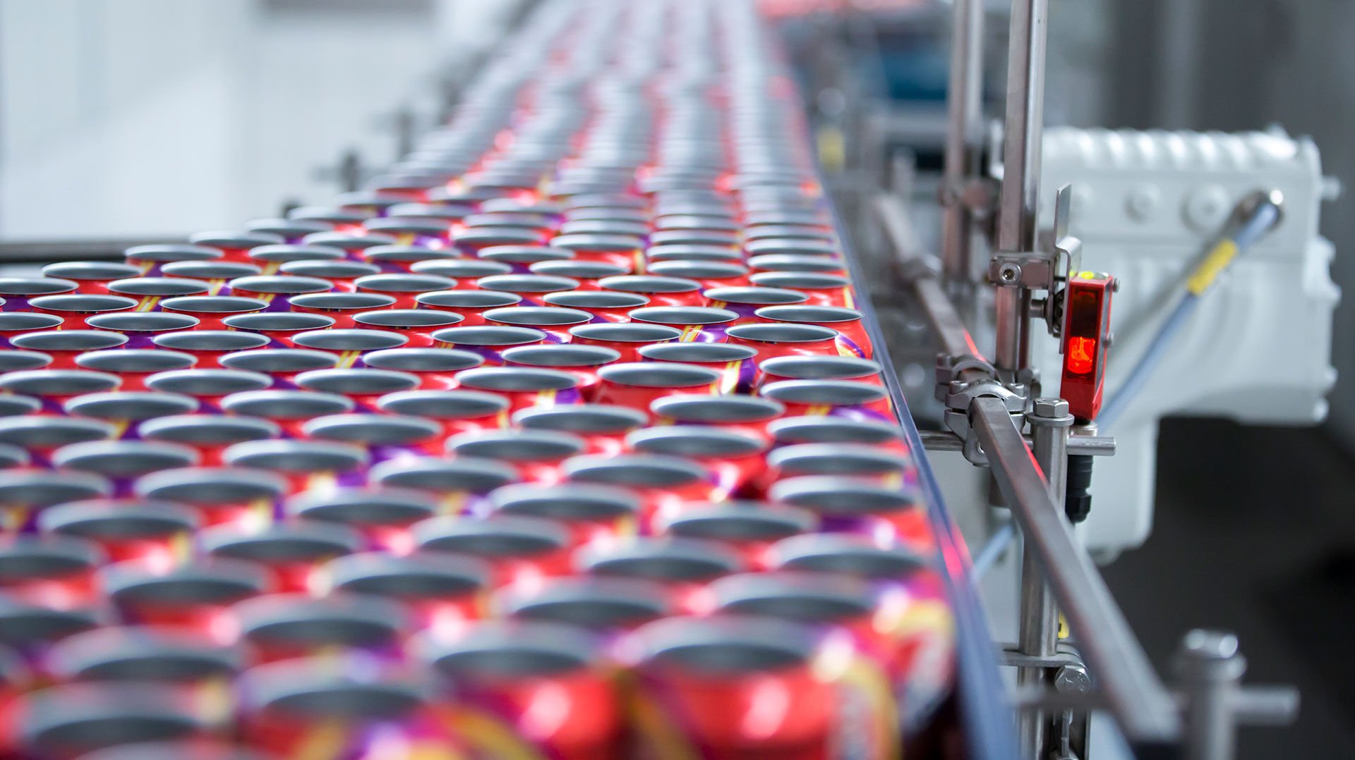Extended producer responsibility Conveyor belt of a production line for beverage cans