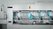 Lave-vaisselle à avancement automatique Winterhalter, Mode hygiène