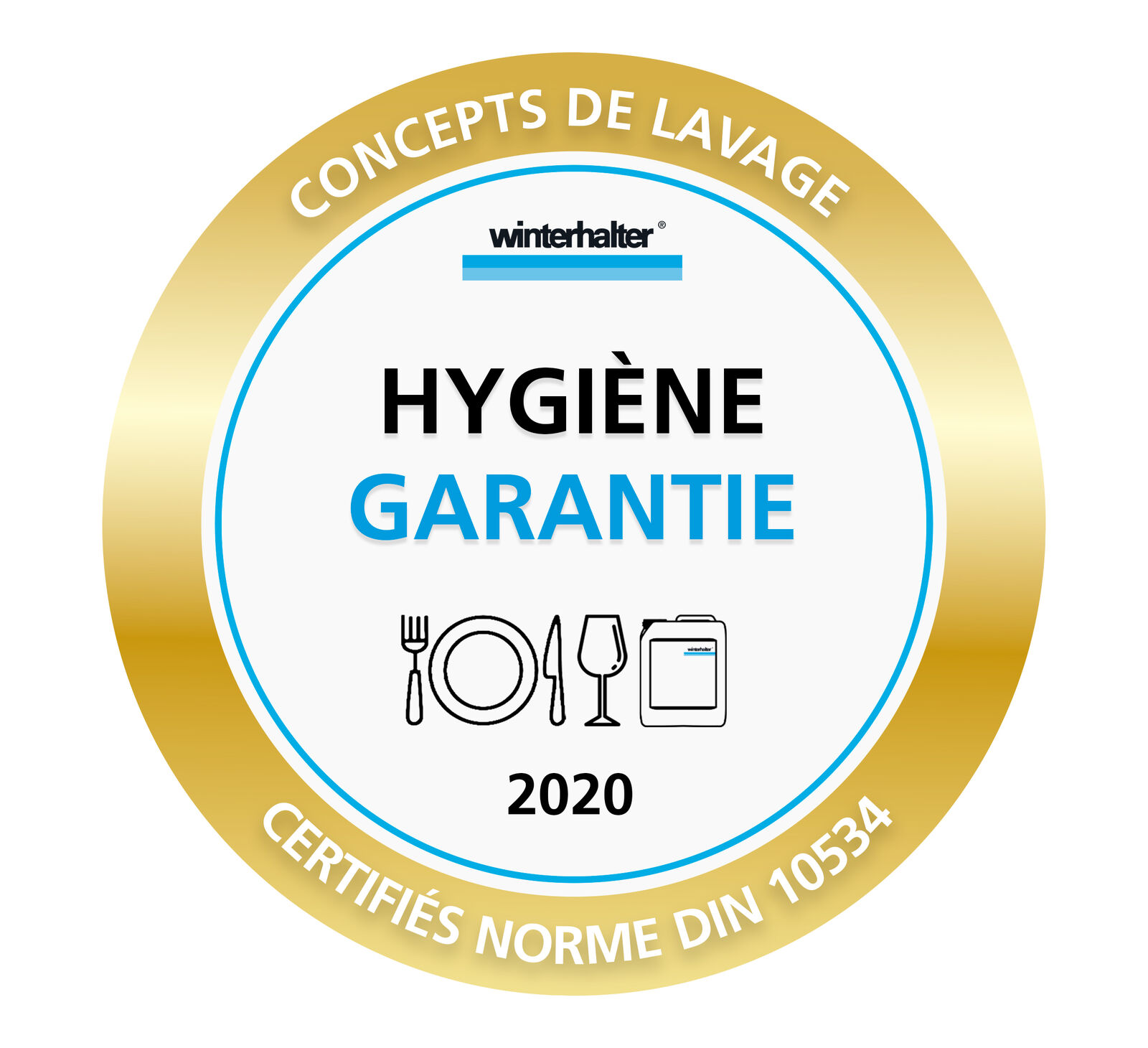 Labels Hygiène garantie Winterhalter - Gold Labels Hygiène garantie Winterhalter - Gold