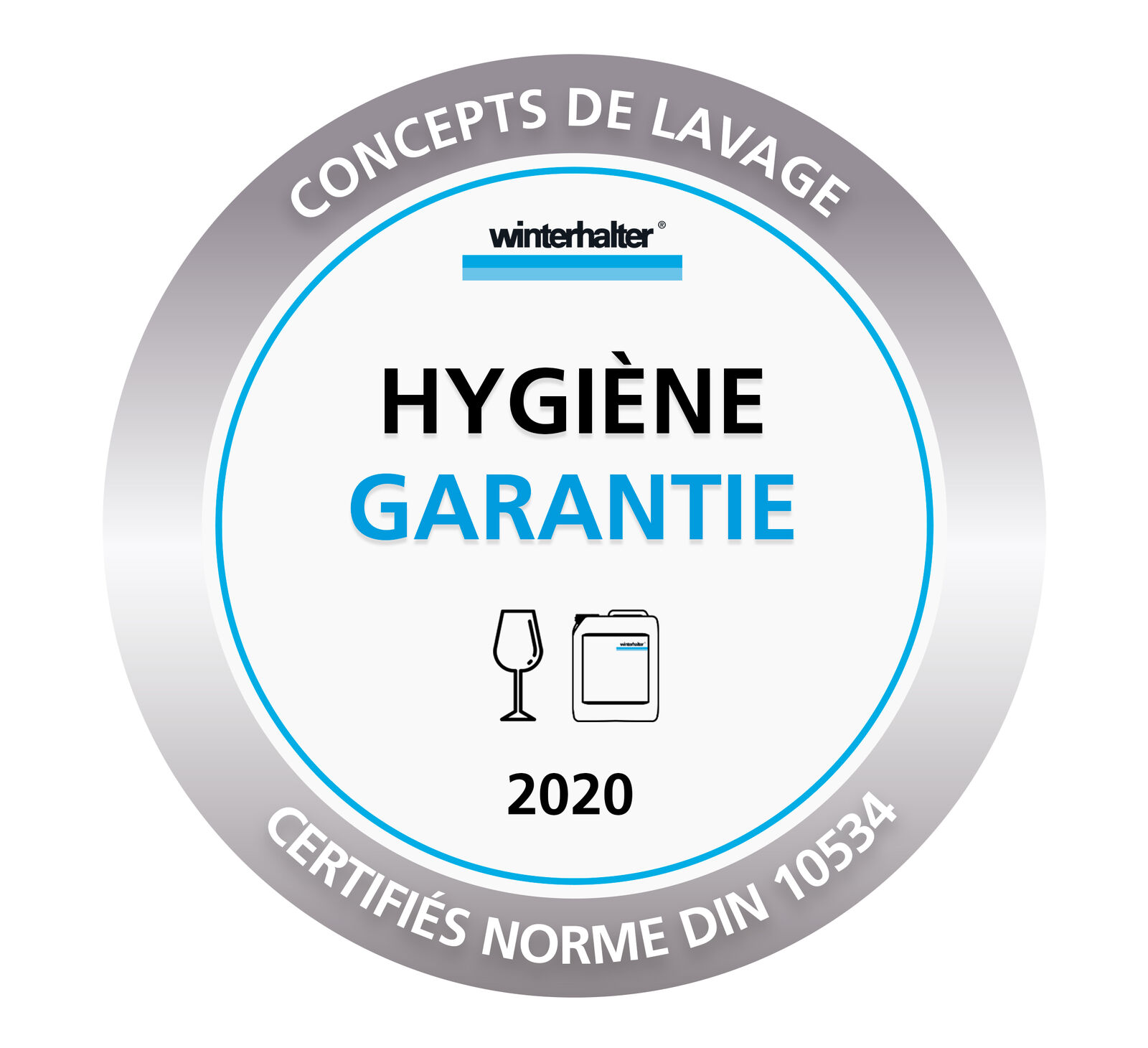 Labels Hygiène garantie Winterhalter - Silver