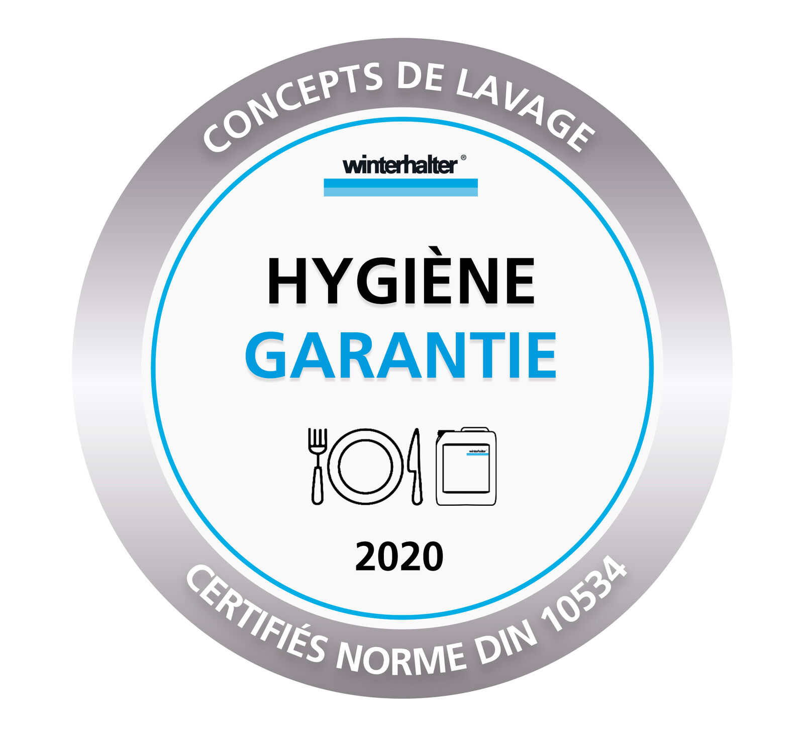 Labels Hygiène garantie Winterhalter - Silver (Vaisselle) Labels Hygiène garantie Winterhalter - Silver (Vaisselle)