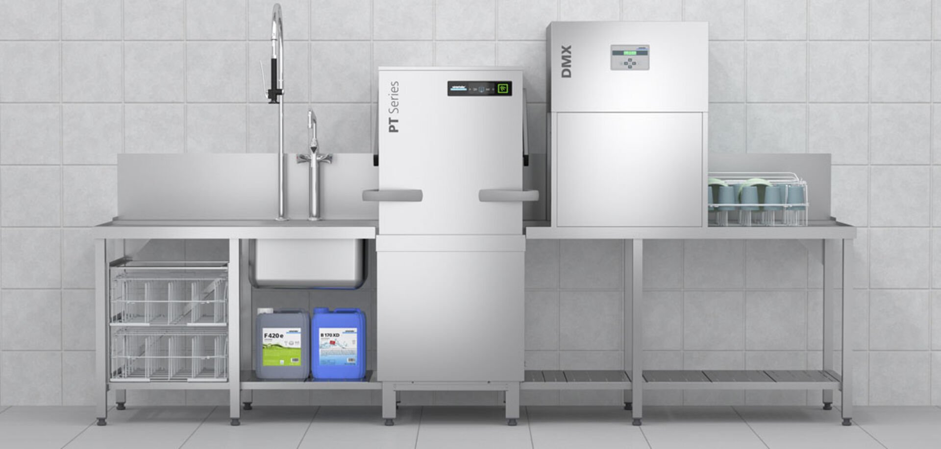 Winterhalter droogapparaat DMX doorschuifvariant Winterhalter droogapparaat DMX doorschuifvariant