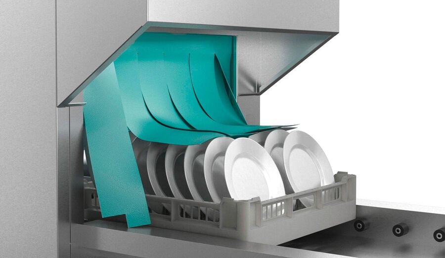 CTR compact rack conveyor dishwasher by Winterhalter CTR compact rack conveyor dishwasher by Winterhalter