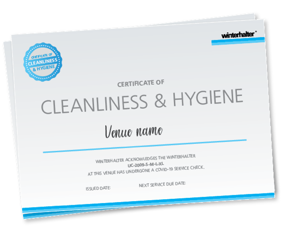 Winterhalter Certificate Cleanliness & Hygiene Winterhalter Certificate Cleanliness & Hygiene
