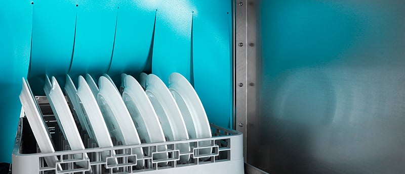 Lava-louças transportadora de cestos C50 compacta da Winterhalter Lava-louças transportadora de cestos C50 compacta da Winterhalter