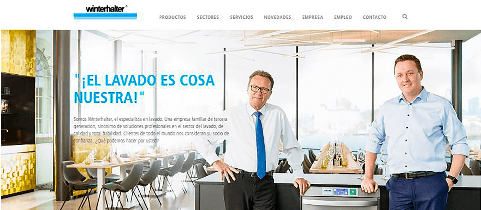 El nuevo mundo en línea de Winterhalter: claro, sencillo, cercano al cliente. El nuevo mundo en línea de Winterhalter: claro, sencillo, cercano al cliente.