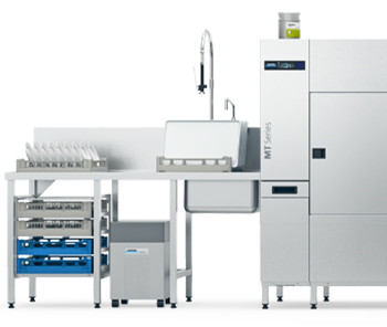 Lavavajillas de arrastre de cestas MTR Winterhalter para hoteles Lavavajillas de arrastre de cestas MTR Winterhalter para hoteles