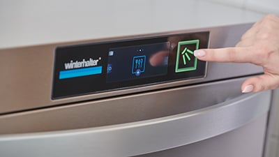 Winterhalter cutlery washer - Starting the programme