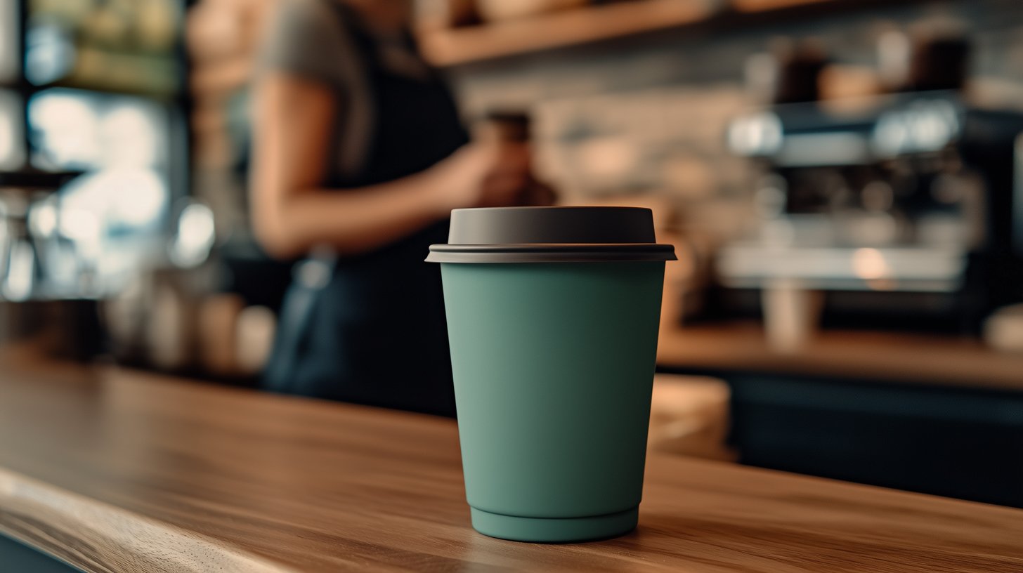 Ausgabe eines Coffee-to-go