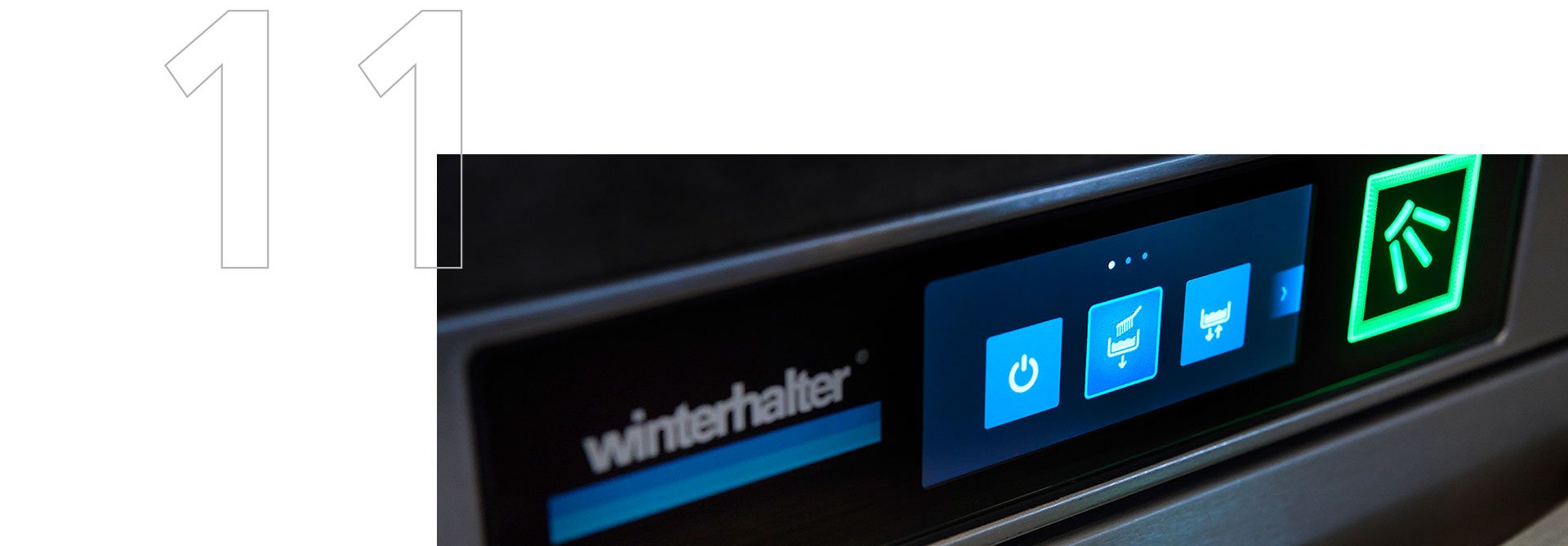 Winterhalter Energiespar-Tipps Maschine zeitnah ausschalten  Winterhalter Energiespar-Tipps Maschine zeitnah ausschalten Display