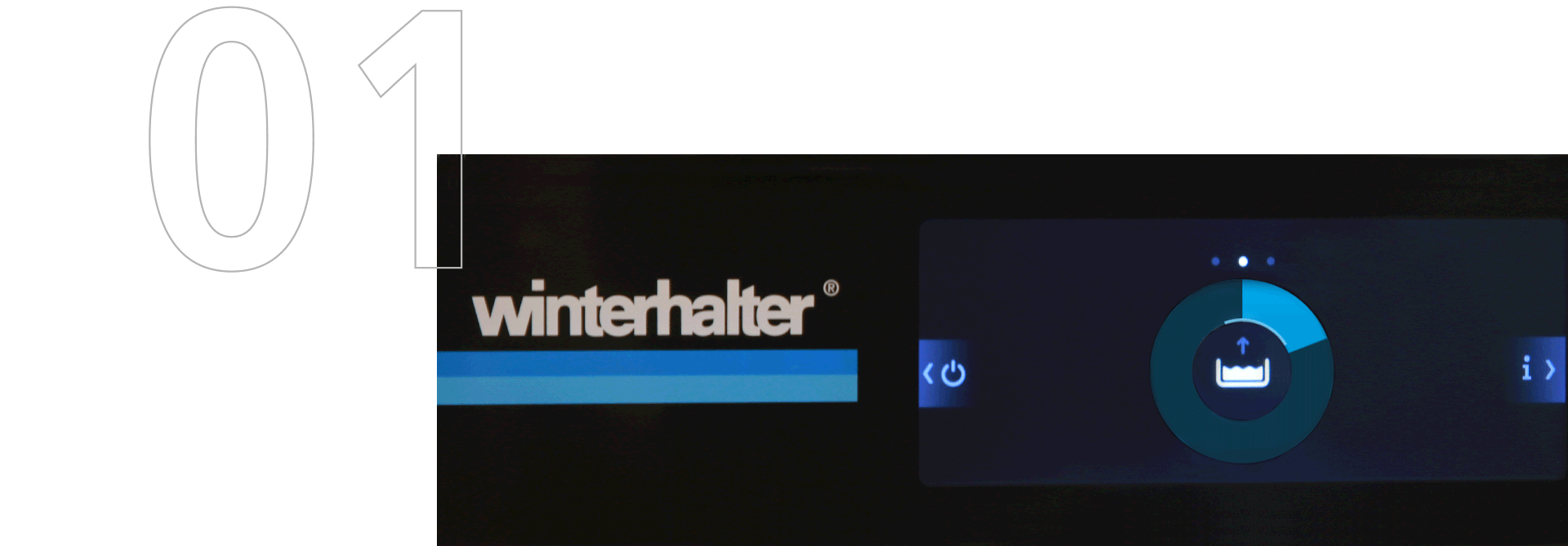 Winterhalter energy saving - switch on warewasher Winterhalter energy saving - switch on warewasher