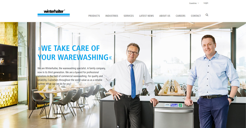 The new Winterhalter online world: Clear. Simple. Customer-oriented.