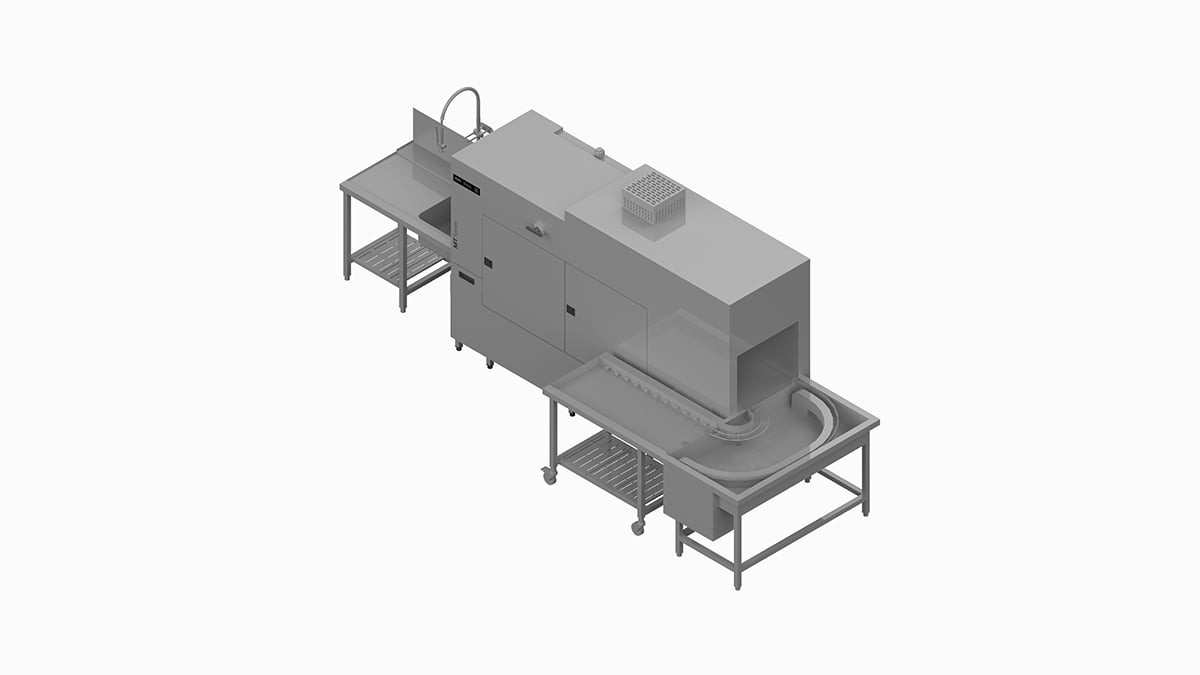 Winterhalter shop conveyor dishwasher