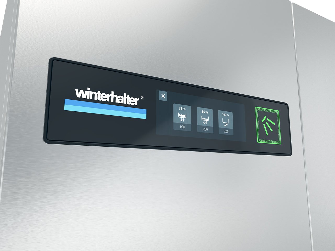 Winterhalter conveyor dishwashers single tank regeneration display single tank regeneration Winterhalter conveyor dishwashers single tank regeneration display single tank regeneration