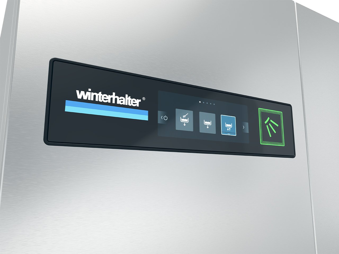 Winterhalter conveyor dishwashers single tank regeneration display drainage programme Winterhalter conveyor dishwashers single tank regeneration display drainage programme