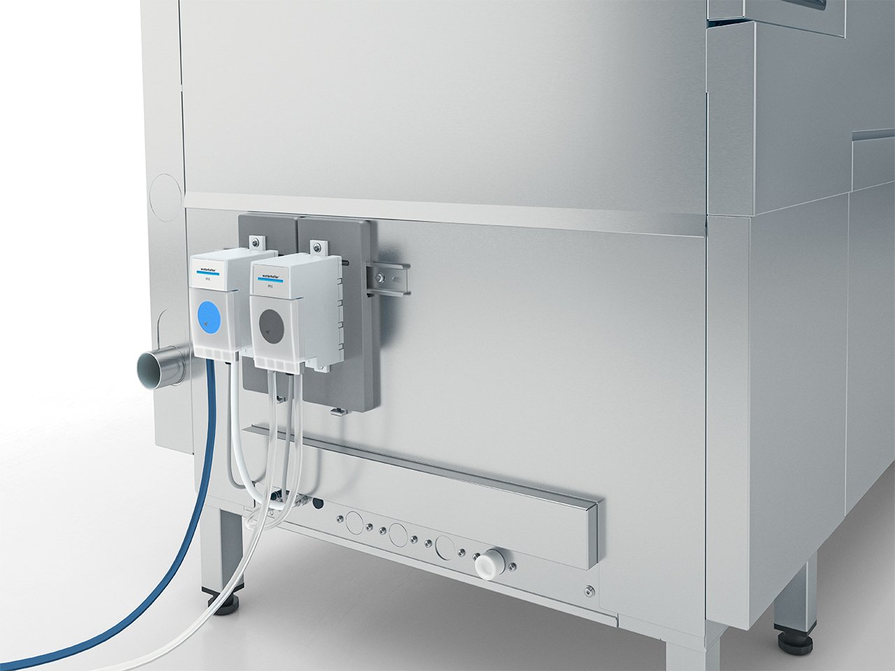 Winterhalter conveyor dishwashers external liquid dosing Winterhalter conveyor dishwashers external liquid dosing