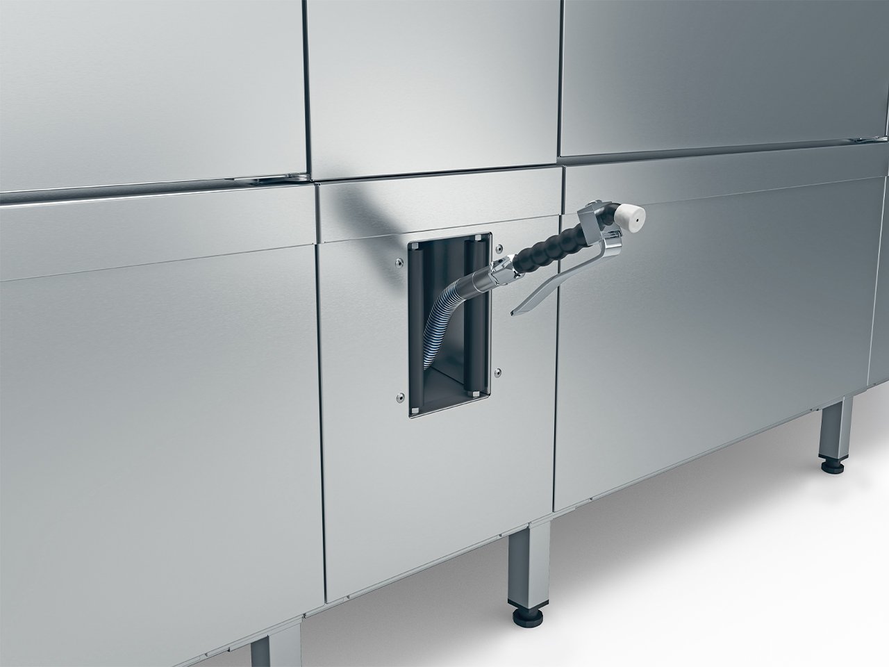 Winterhalter conveyor dishwashers integrated hose reel Winterhalter conveyor dishwashers integrated hose reel