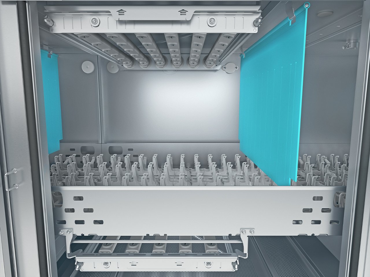 Lave-vaisselle à avancement automatique MTF Winterhalter, système de lavage haute performance Lave-vaisselle à avancement automatique MTF Winterhalter, système de lavage haute performance