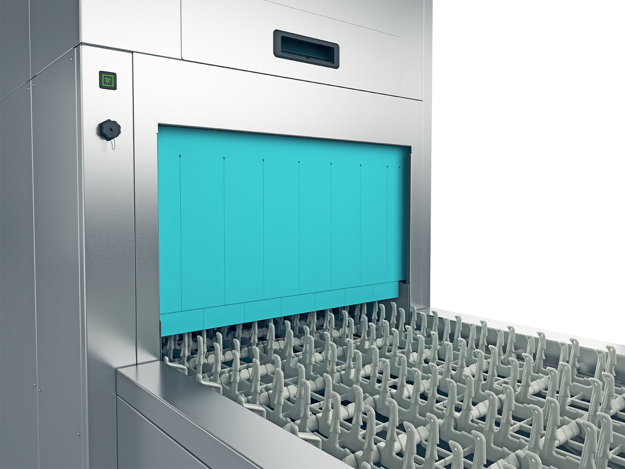 Lave-vaisselle à avancement automatique MTF Winterhalter, bouton de démarrage rapide Lave-vaisselle à avancement automatique MTF Winterhalter, bouton de démarrage rapide