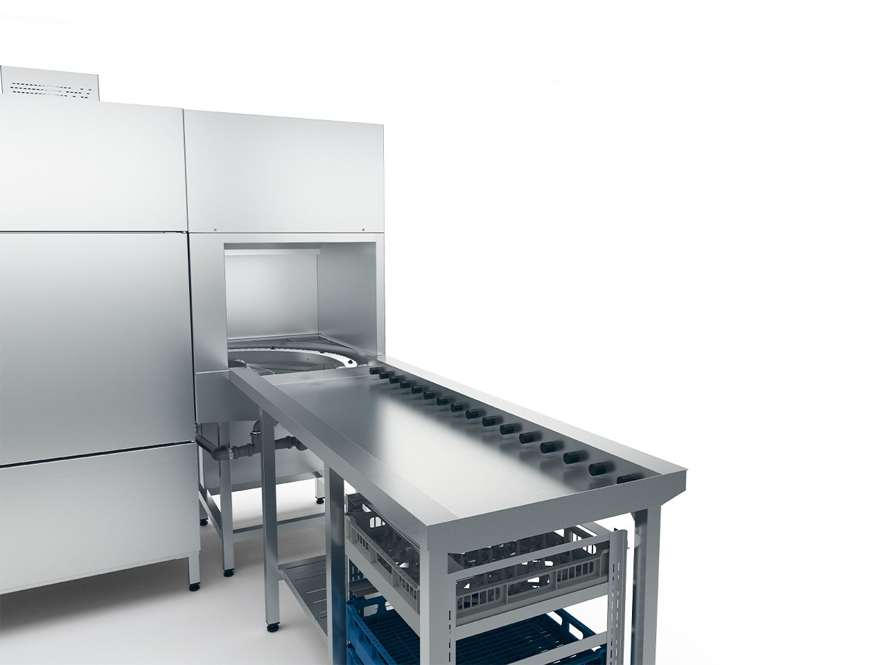 Winterhalter MTR conveyor dishwashers drying zone 90 degrees Winterhalter MTR conveyor dishwashers drying zone 90 degrees