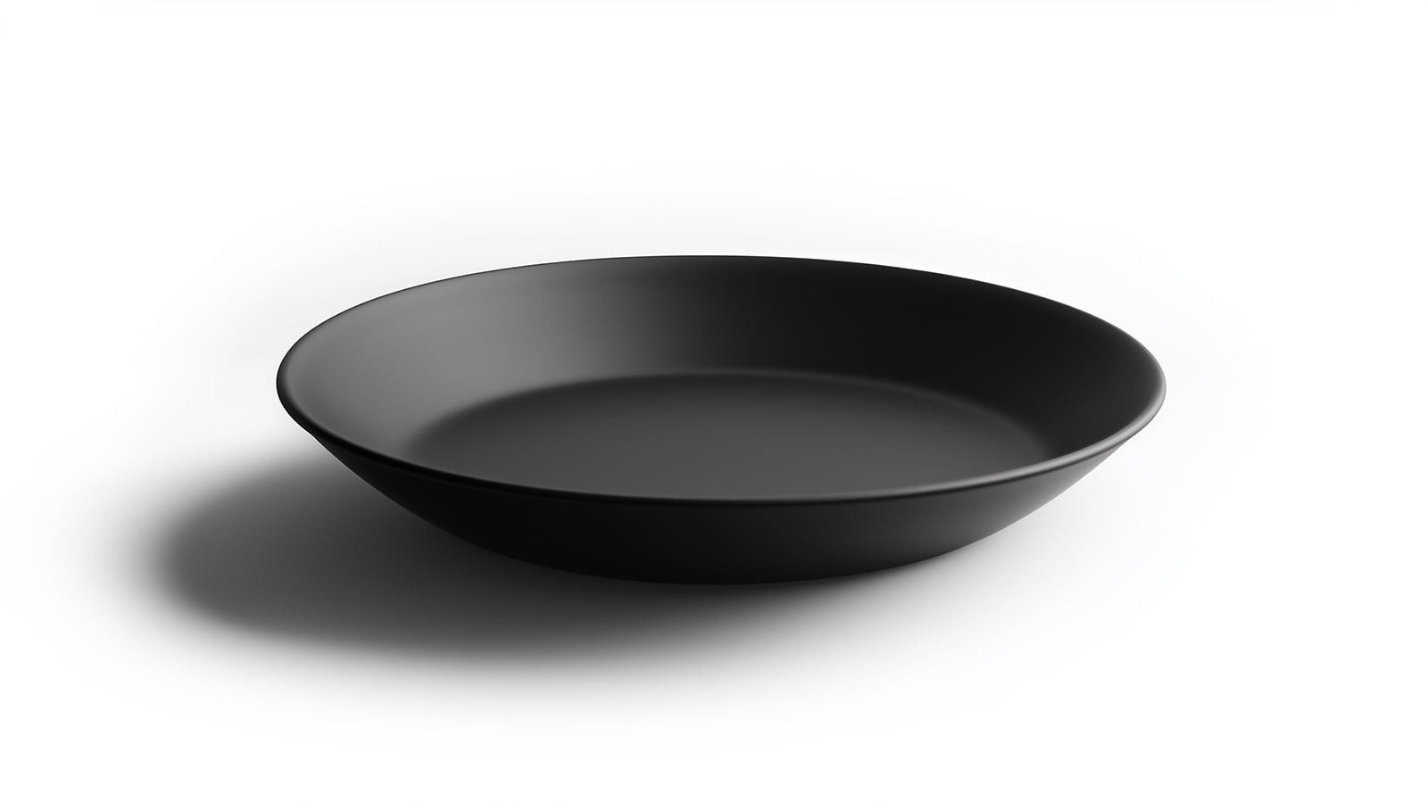 Reusable plates for the catering industry A reusable plate made from black plastic
