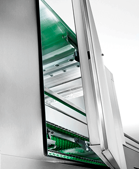 Hygiene-Tür Winterhalter Bandtransportspülmaschine STF Hygiene-Tür Winterhalter Bandtransportspülmaschine STF