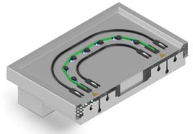 Kurvensegment 180° Tablettfördertechnik Winterhalter