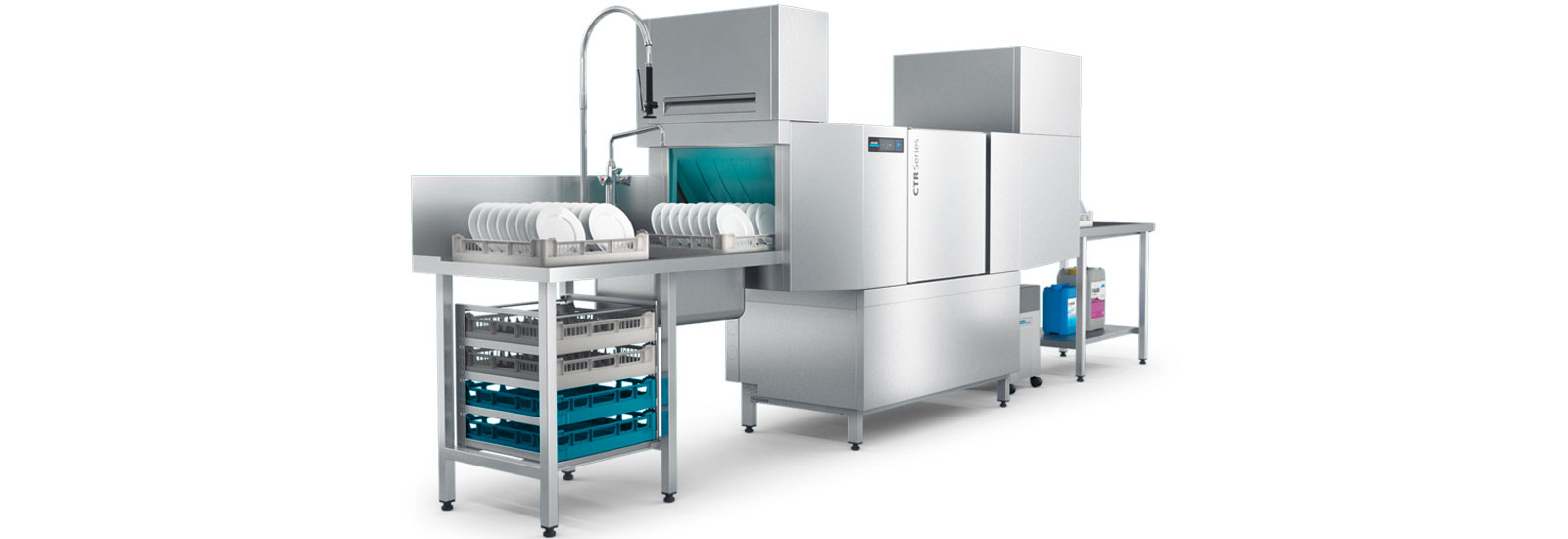 Winterhalter CTR compact rack conveyor dishwasher Winterhalter CTR compact rack conveyor dishwasher