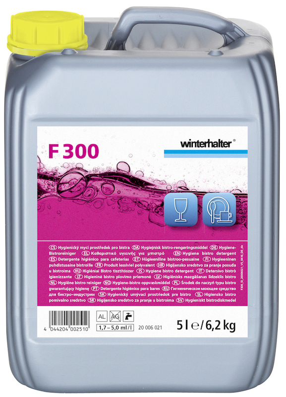 Моющее средство Winterhalter F-300 с эффектом удаления чайно-кофейного налета Моющее средство Winterhalter F-300 с эффектом удаления чайно-кофейного налета