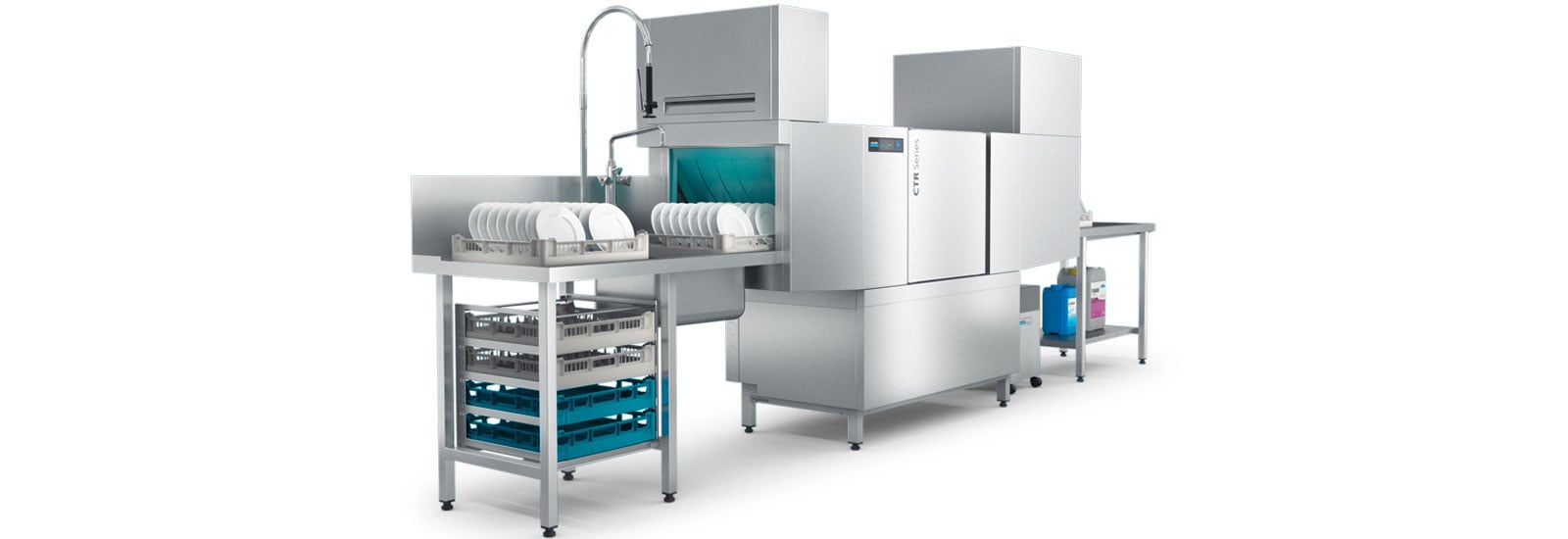 Winterhalter CTR kompakt konveyörlü bulaşık makinesi Winterhalter CTR kompakt konveyörlü bulaşık makinesi